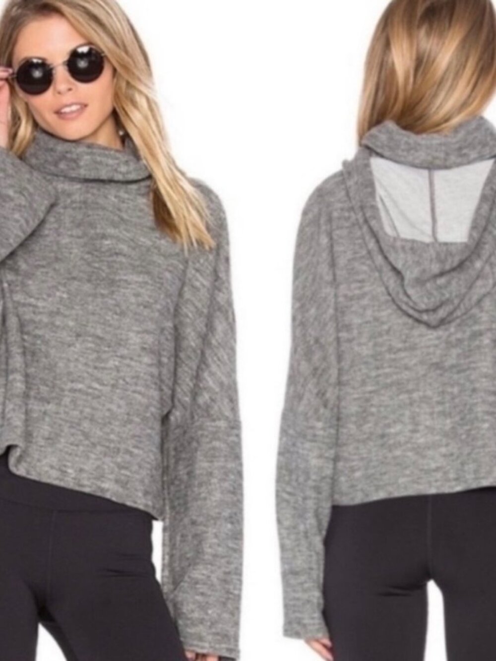 FP Movement | Nova Wide Sleeve Cropped Hoodie | Size = XS - Picture 1 of 7